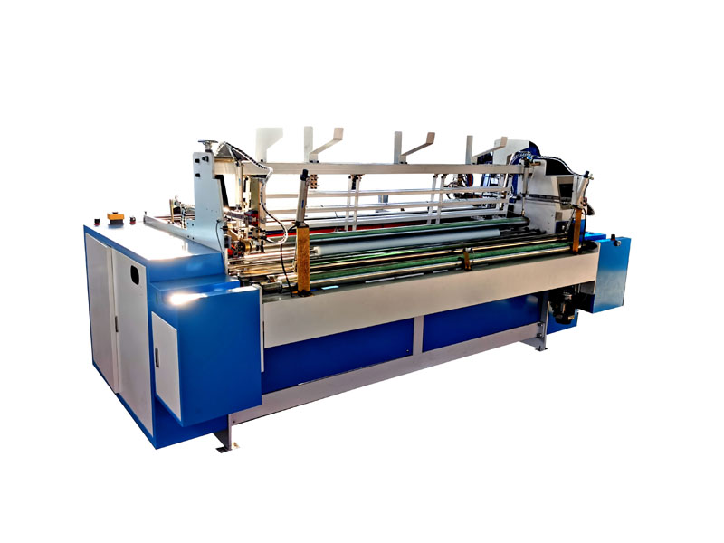 Punching and rewinding machine