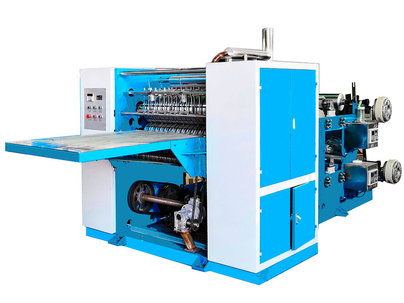 Double-fold extraction aluminum foil folding machine