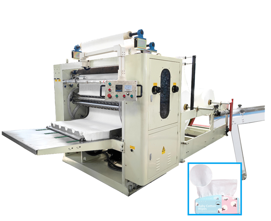 Extraction type cotton soft towel production line