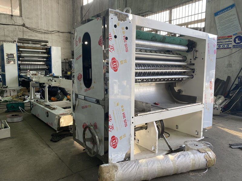 Extraction type cotton soft towel production line